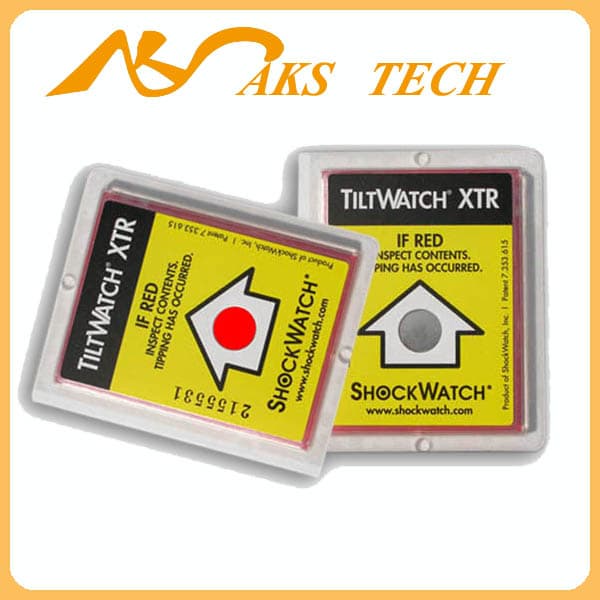 TiltWatch XTR tilt warning indicator label